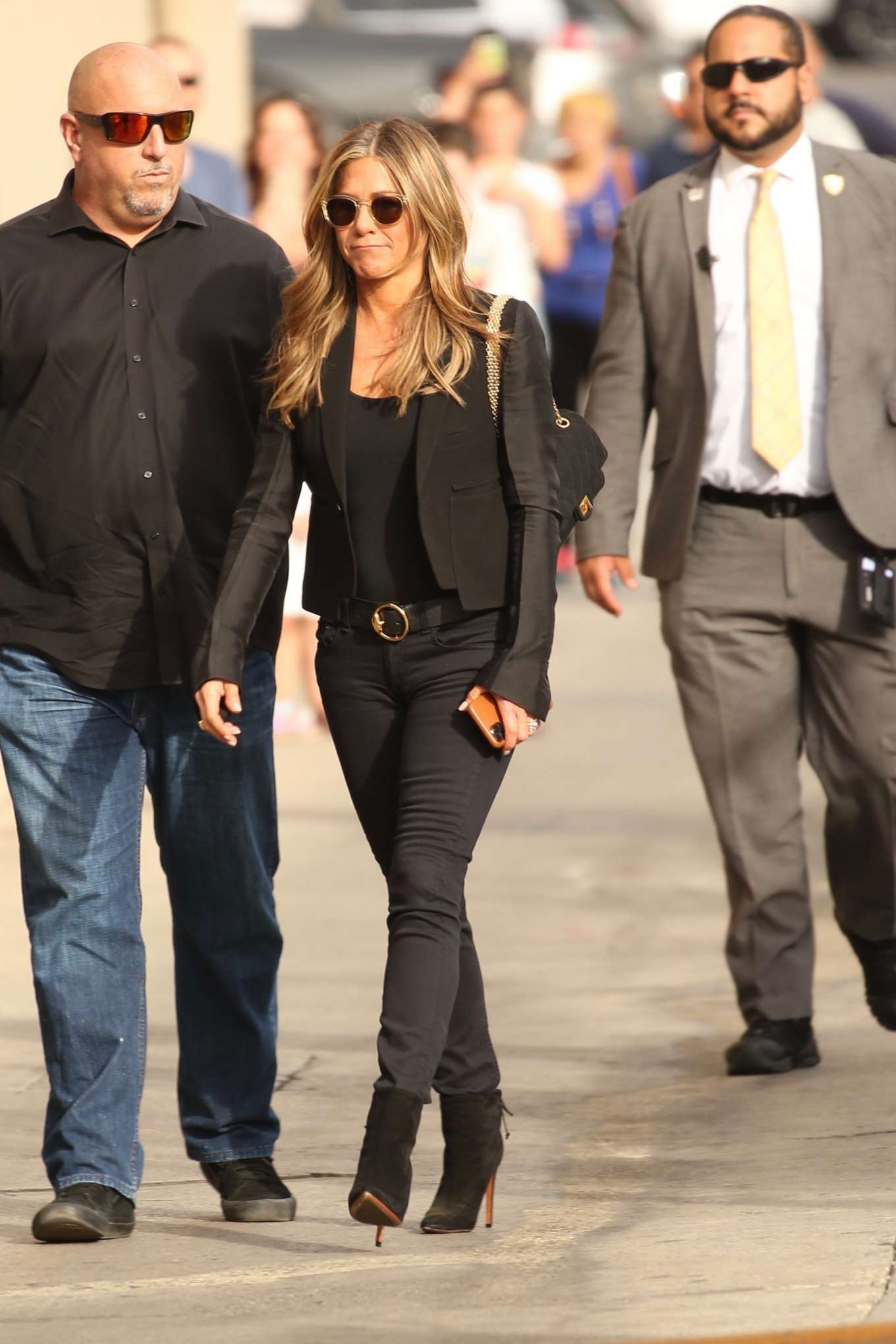 Jennifer Aniston 2019 : Jennifer Aniston – Visits Jimmy Kimmel Live in Hollywood -05