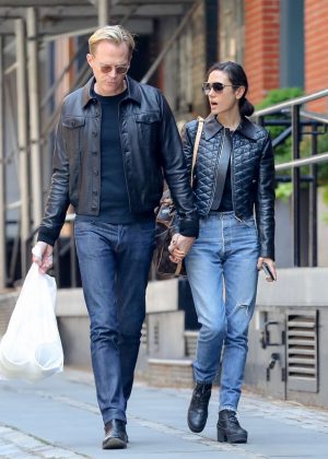 Jennifer Connelly and Paul Bettany out in New York