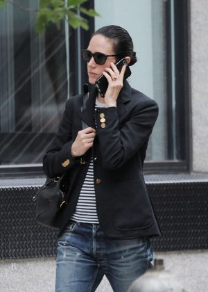 Jennifer Connelly in Jeans out in Tribeca