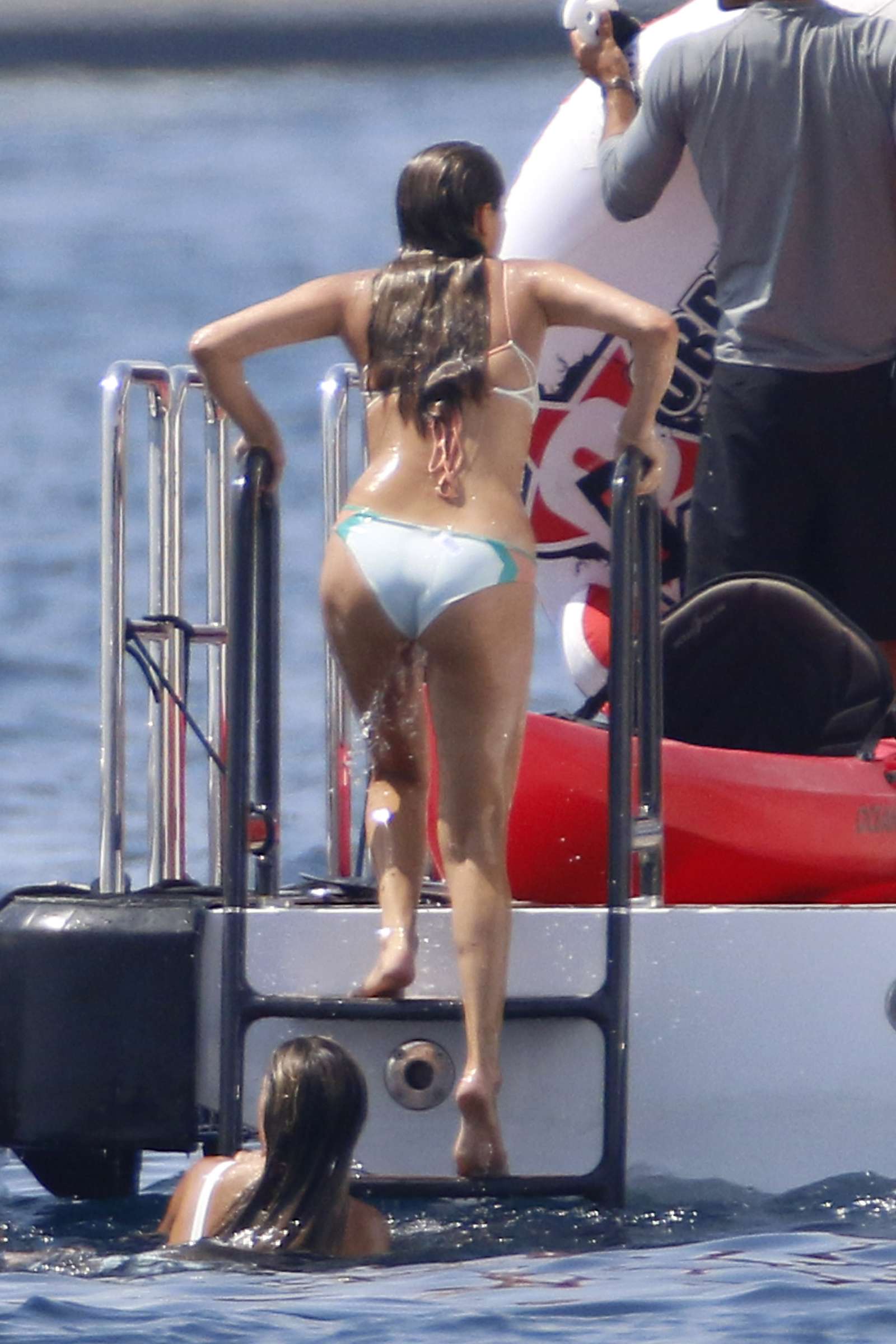 Jennifer Flavin Sophia Sistene and Scarlet Stallone in Bikini on a yacht in...