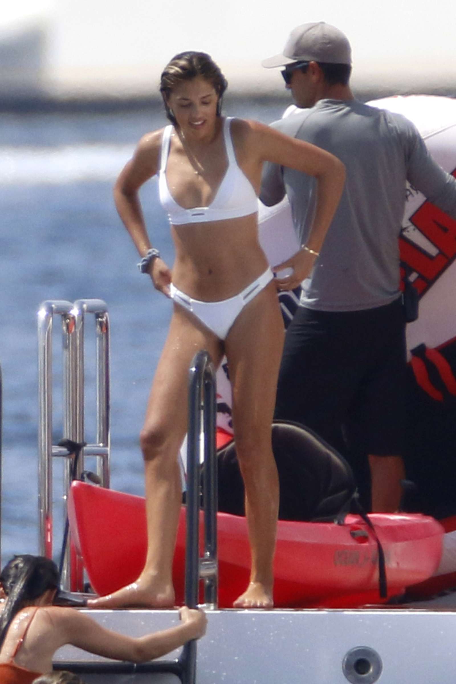 Jennifer Flavin Sophia Sistene and Scarlet Stallone in Bikini on a yacht in...