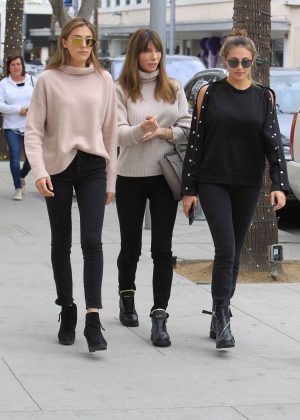 Jennifer Flavin wit Sophia and Sistine Stallone - Shopping in Beverly Hills
