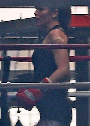 Jennifer Garner at boxing class in Los Angeles