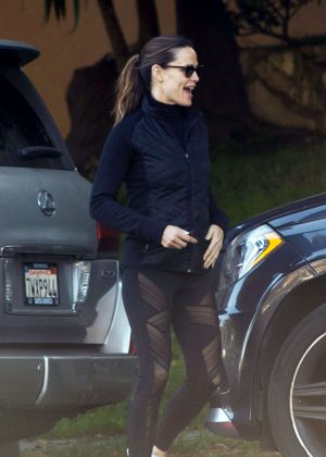 Jennifer Garner in Black Leggings - Out in Los Angeles