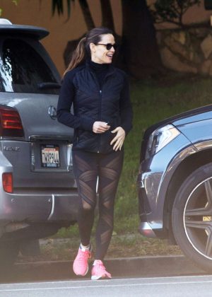 Jennifer Garner in Black Leggings out in Los Angeles