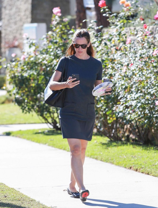 Jennifer Garner in Mini Dress out in Los Angeles