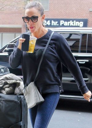 Jennifer Garner in Tights Out for Tea in New York