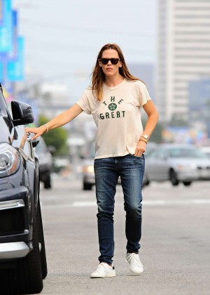 Jennifer Garner in Jeans out in LA