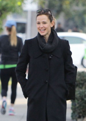 Jennifer Garner with a friend out in Brentwood