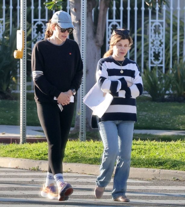 Jennifer Garner - With Laura Dave out and about