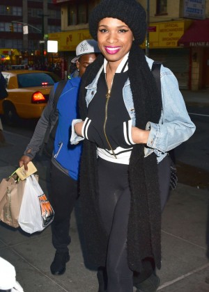 Jennifer Hudson - Arriving for her Broadway Show in NYC