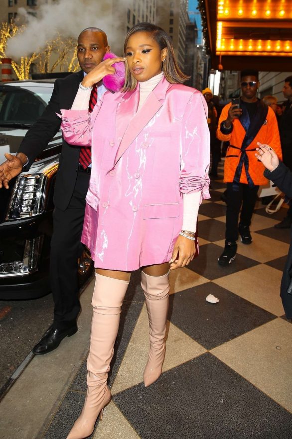 Jennifer Hudson in Pink Blazer - Out in NYC