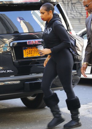 Jennifer Hudson in Tights out in New York