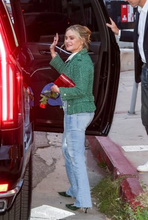 Jennifer Jason Leigh - Seen as she heads out in Los Angeles