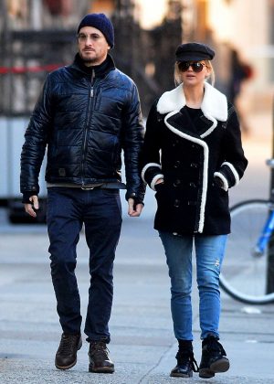 Jennifer Lawrence and Darren Aronofsky out in New York City