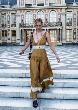 Jennifer Lawrence at the Chateau de Versailles in Versailles