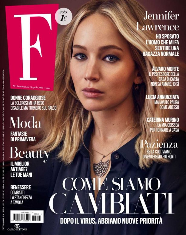 Jennifer Lawrence - F Magazine (Italy April 2020 issue)