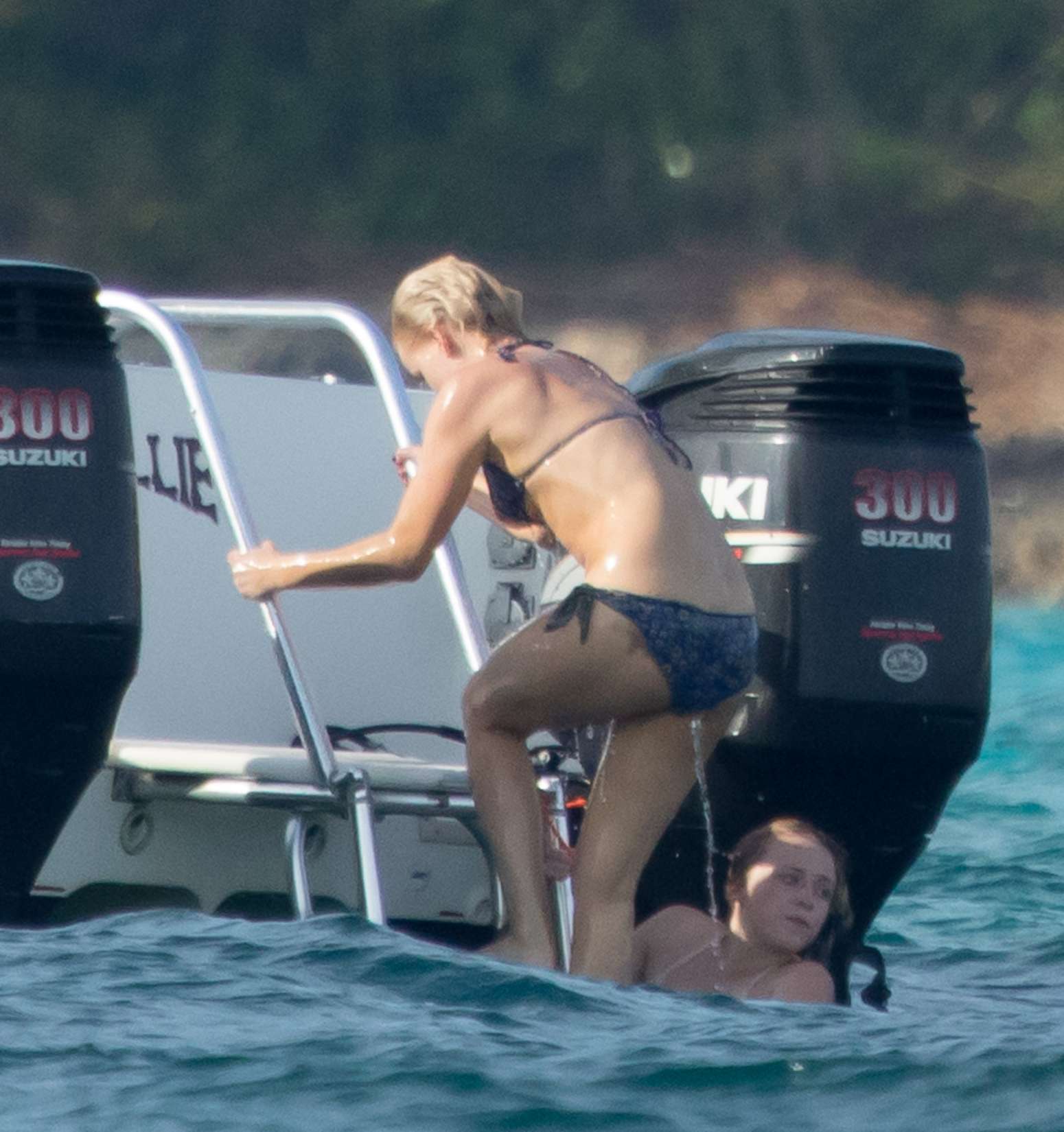 Jennifer Lawrence - Hot in a Bikini On a Yacht in The Bahamas (2016). 
