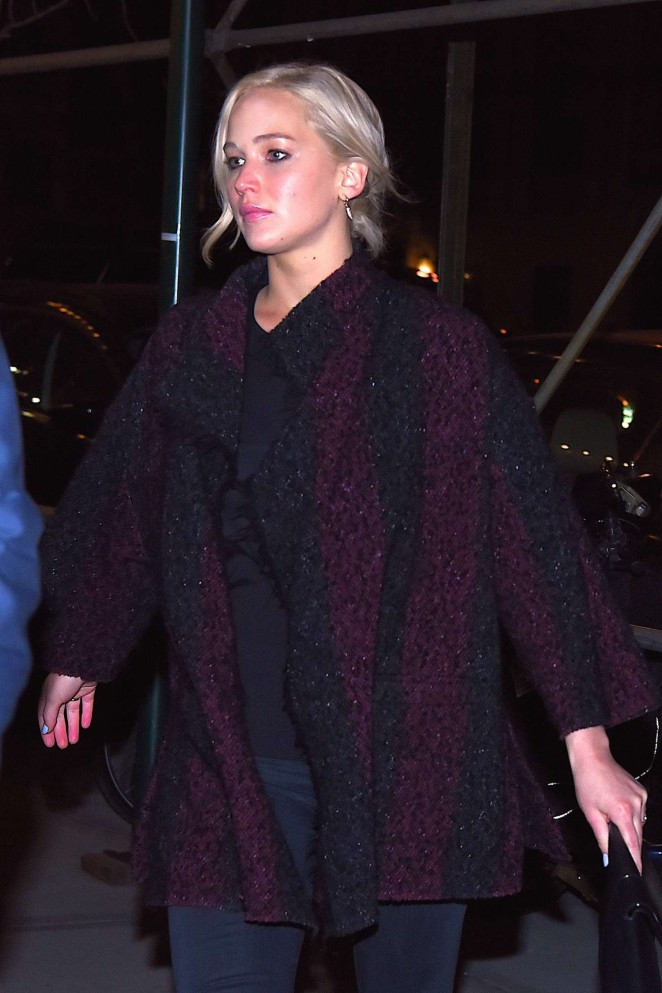 Jennifer Lawrence in Back out in New York