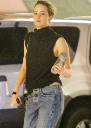 Jennifer Lawrence in Jeans Out in LA
