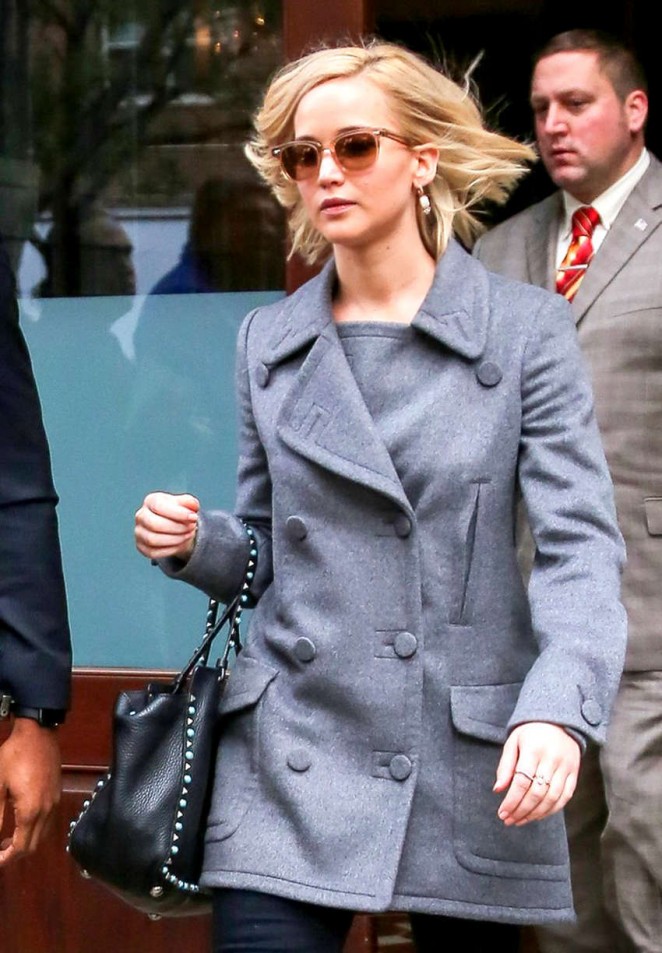 Jennifer Lawrence - Leaving her hotel in NYC