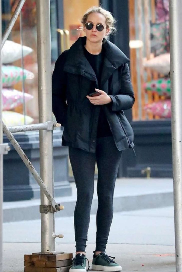 Jennifer Lawrence - Leaving pilates class in New York City