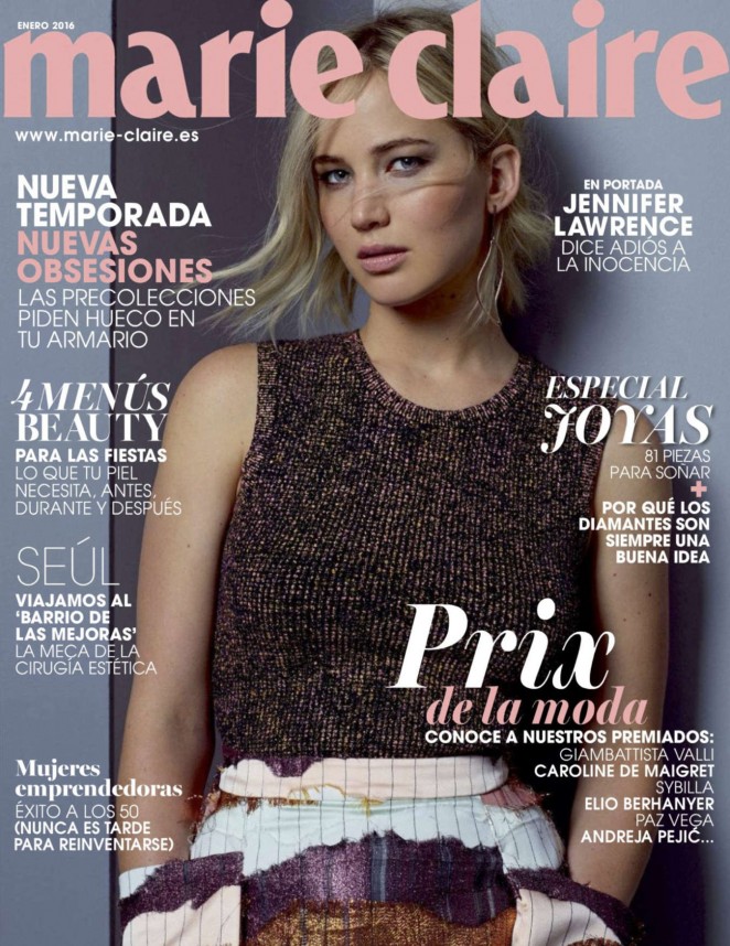 Jennifer Lawrence - Marie Claire Spain Cover (January 2016)