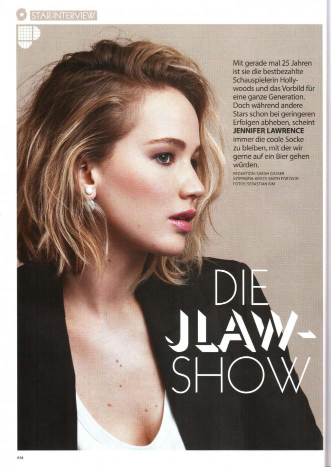 Jennifer Lawrence - Miss Austria Magazine (October 2015)