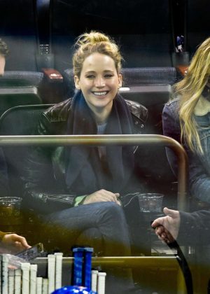 Jennifer Lawrence - New York Rangers v Buffalo Sabres NHL Hockey Game in NY