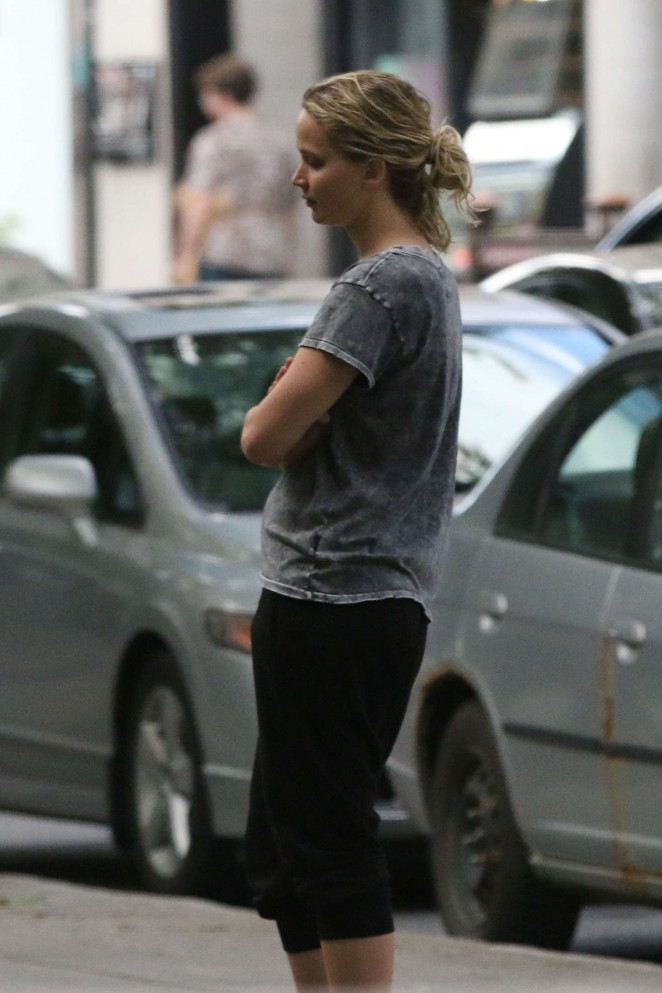 Jennifer Lawrence - Out and about in Montreal