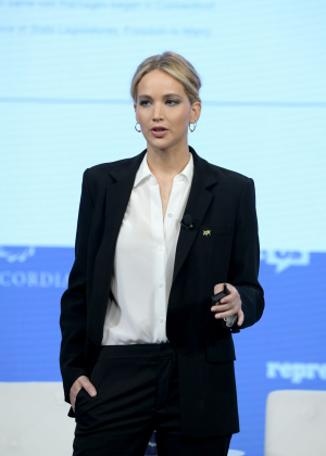 Jennifer Lawrence - Speaks onstage at 2018 Concordia Annual Summit in NYC