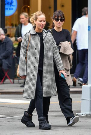 Jennifer Lawrence - Steps out with Camila Morrone in New York