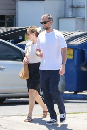 Jennifer Lawrence - With Cooke Maroney hold hands in West Hollywood