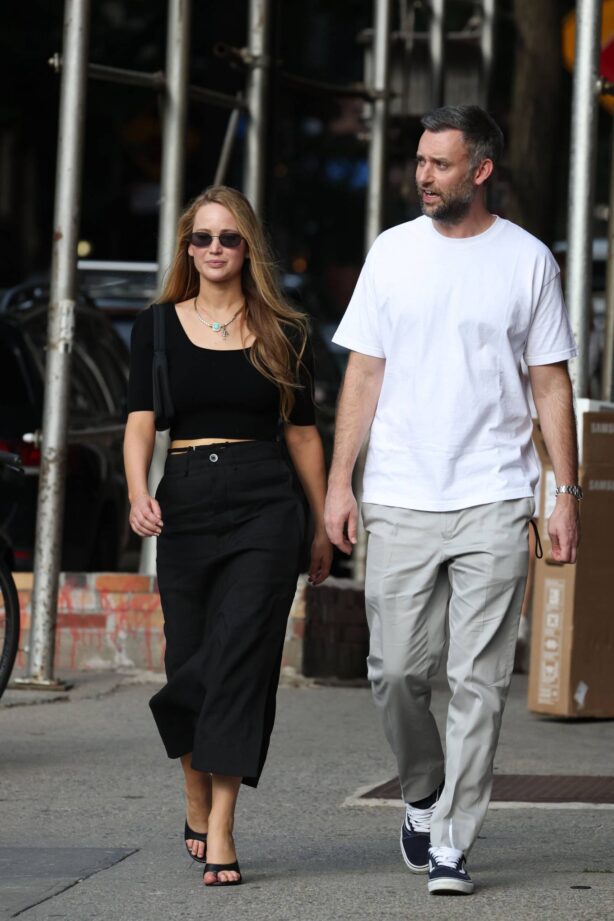 Jennifer Lawrence - With Cooke Maroney out in New York