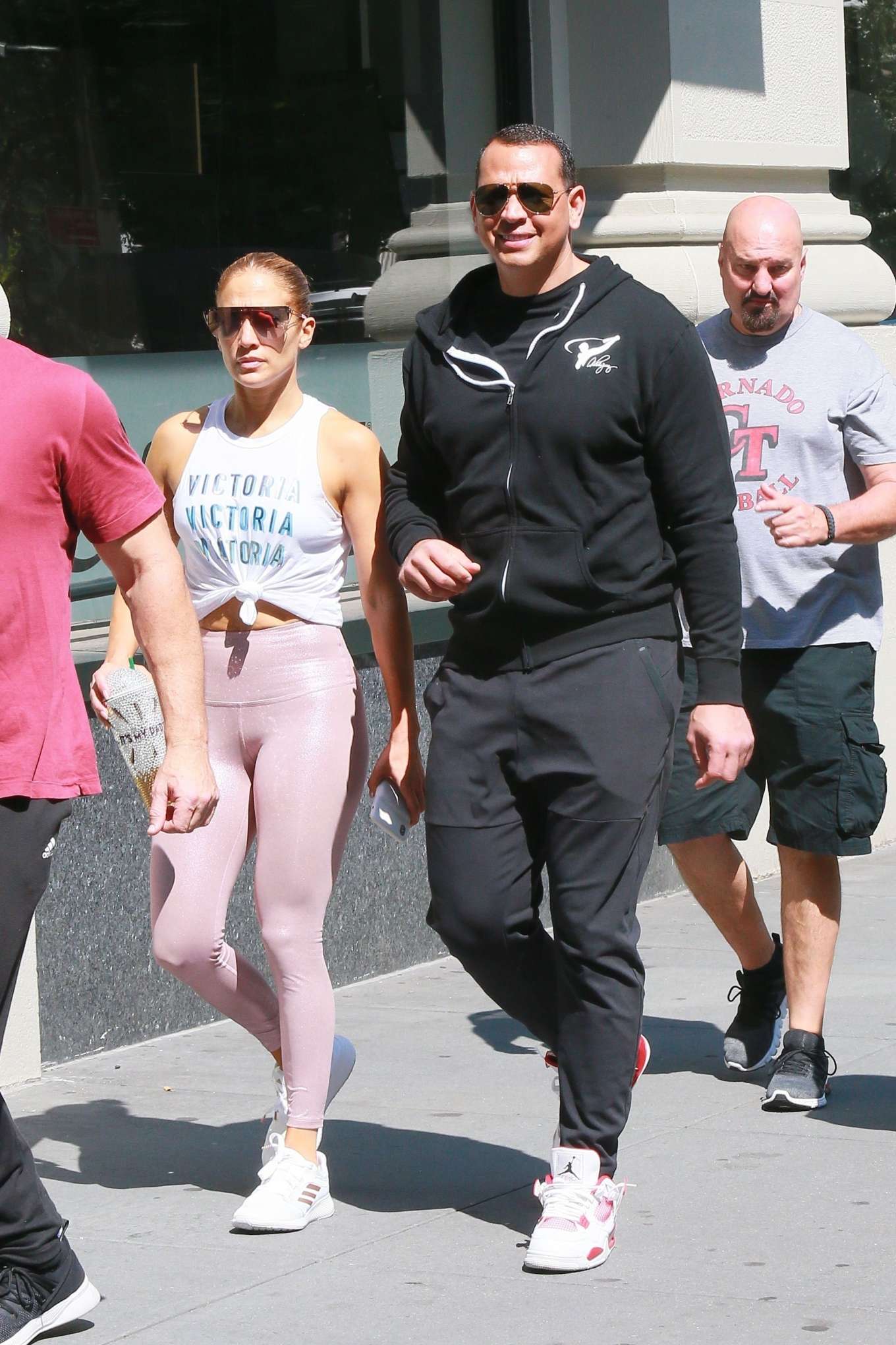 Jennifer Lopez and Alex Rodriguez â€“ Arrives at a gym in NY