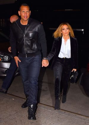 Jennifer Lopez and Alex Rodriguez - Head to dinner in NYC