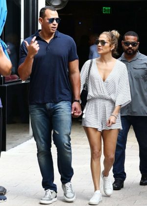 Jennifer Lopez and Alex Rodriguez - Out in Miami