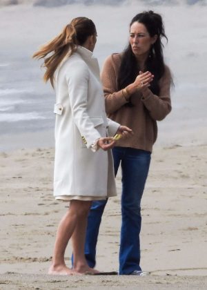 Jennifer Lopez and Joanna Gaines - Filming in Malibu