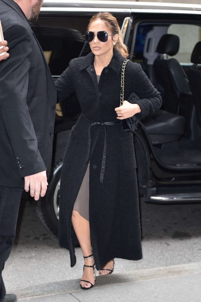 Jennifer Lopez - Arrives at NBC studios in New York