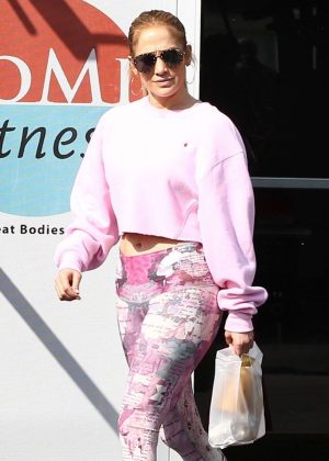 Jennifer Lopez at Somi Fitness in Miami