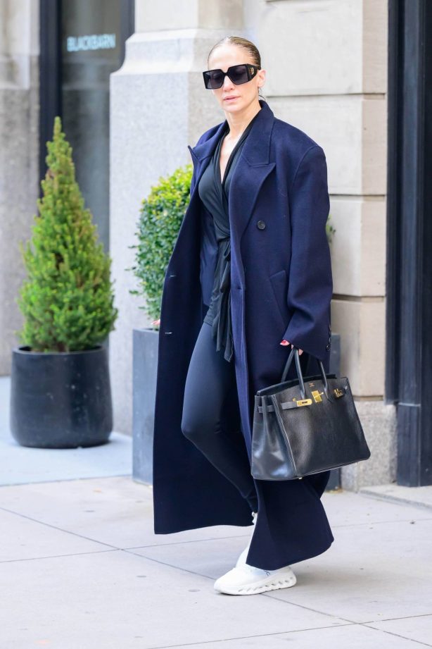 Jennifer Lopez - In all black as she steps out in New York