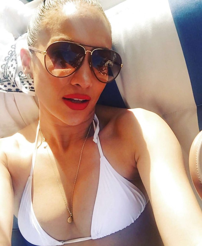 Jennifer Lopez in Bikini Top - Instagram