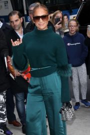 Jennifer Lopez in Green - Outside of the DGA Theater in New York