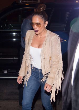 Jennifer Lopez in Jeans out in SoHo