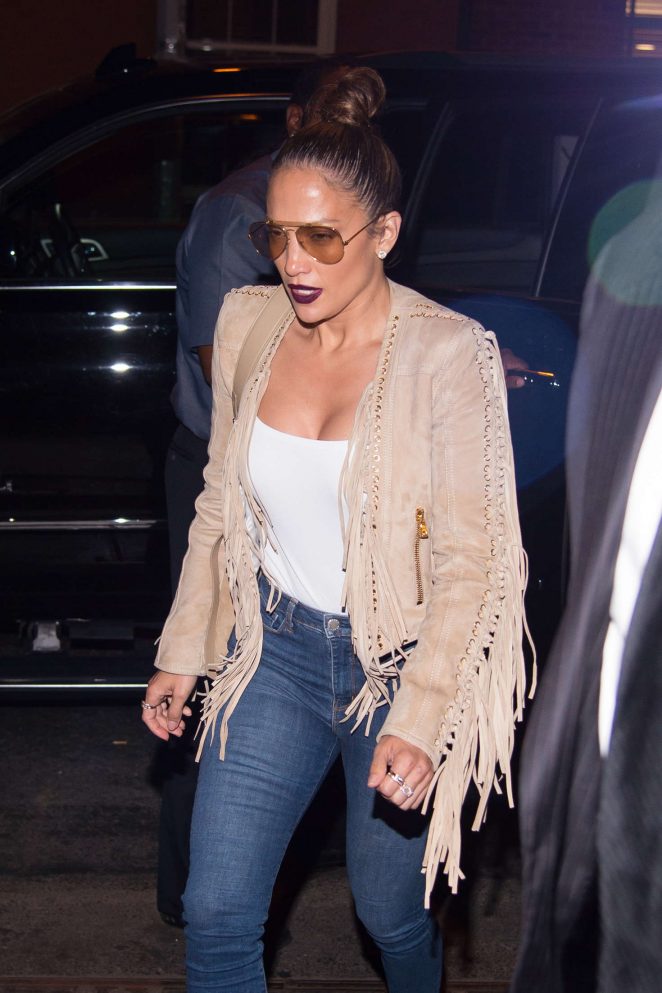 Jennifer Lopez in Jeans out in SoHo