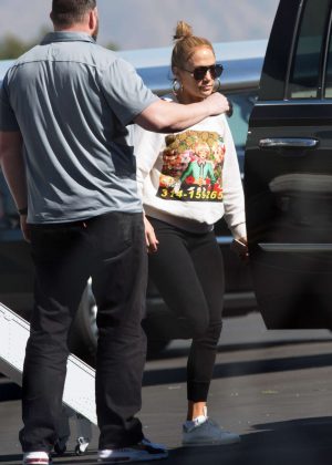 Jennifer Lopez in Tight Leggings - Out in Los Angeles