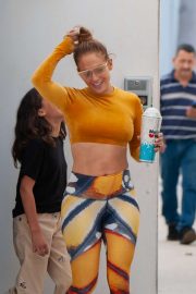 Jennifer Lopez - Leaving a dance studio in Miami