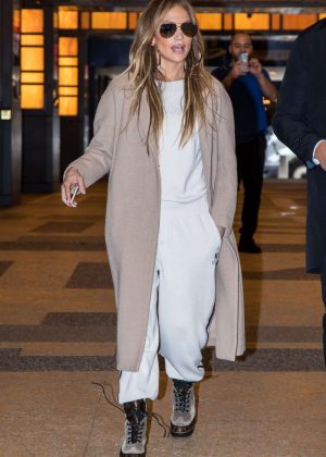 Jennifer Lopez - Leaving the NBCUniversal Upfront Presentation in NYC