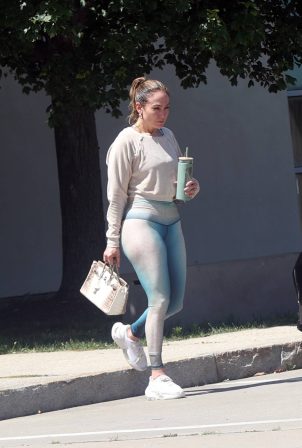 Jennifer Lopez - Photographed going to the gym in The Hamptons New York