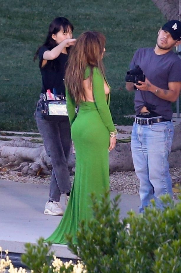 Jennifer Lopez - Photoshoot candids in Hollywood Hills